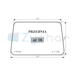 Szyba przednia Ostrówek KL-0102-347485059