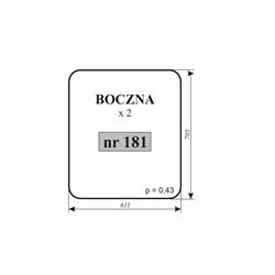 Szyba boczna kabina Osiny-347483959