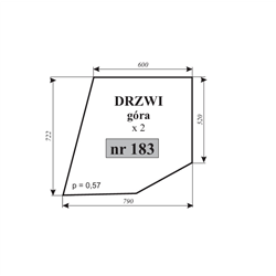 Szyba drzwi góra MF-255-347485541