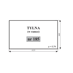 Szyba tylna MF-255-347485655
