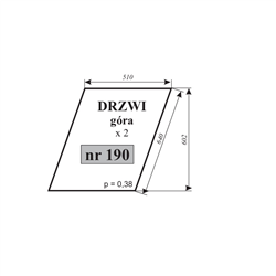 Szyba drzwi góra Zetor 12111-347483668