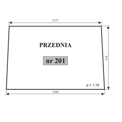 Szyba przednia Zetor 5011 69117950-347484738