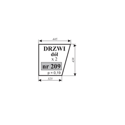 Szyba drzwi dolna Ursus C-362-347485928
