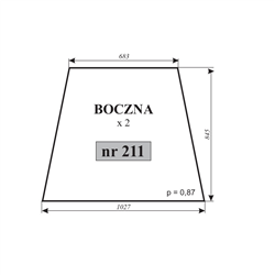 Szyba boczna Ursus C-362-347485415