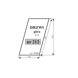 Szyba drzwi góra Ursus C-362-347485416
