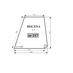Szyba boczna T-25 czeska-347484577