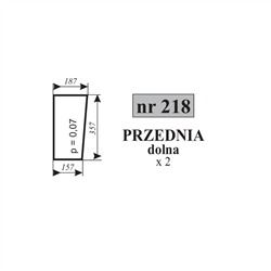 Szyba przednia dolna kabina czeska T-25-347485959