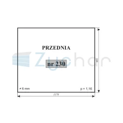 Szyba przednia Ładowacz UN-50-347480595