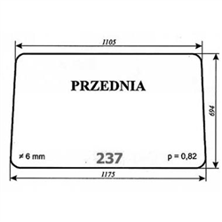 Szyba przednia ciągnik radziecki DT-347488719