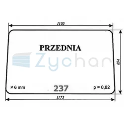 Szyba przednia ciągnik radziecki DT-347488719