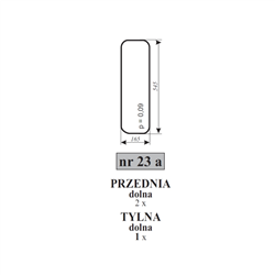 Szyba przednia dolna C-360 kabina Kunów-347484586