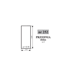 Szyba przednia dolna MF-255-347486464
