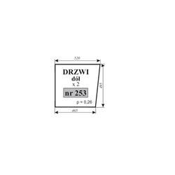 Szyba drzwi dół MF kabina Krotoszyn-347487328
