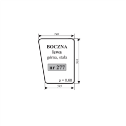 Szyba boczna lewa górna stała Bizon-347484166