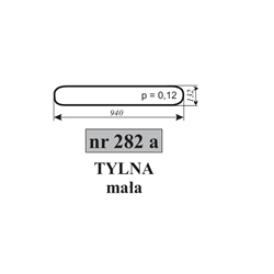 Szyba tylna mała Bizon Rekord-347486067