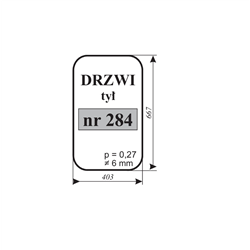 Szyba drzwi tył ścinacz Orkan-347486793