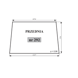 Szyba przednia C-330 kabina Ciechanów-347481875