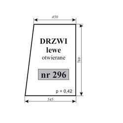 Szyba drzwi lewe otwierane C-330-347486051