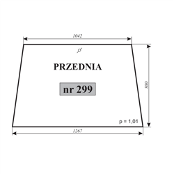 Szyba przednia Ursus C-330 kabina Sokółka-347483829