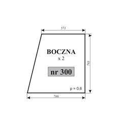 Szyba boczna C-330 kabina Sokółka-347483830