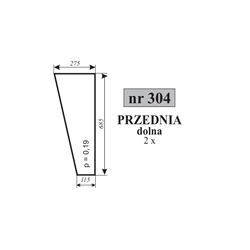 Szyba przednia dolna Ursus C-330 kabina Sokółka-347485281