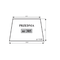 Szyba przednia Ursus C-360 kabina Spół Rzem.Mech.Wrocław-347489616