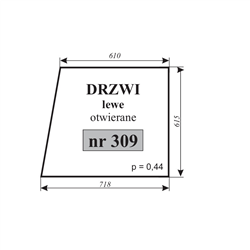 Szyba drzwi lewe otwierane C-360M-347486053