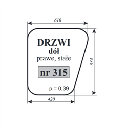Szyba drzwi dół PR.STAŁE MF-235-347485722