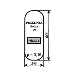 Szyba przednia dolna MF-235-347498564