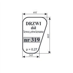 Szyba drzwi dolna lewa otwierane MF-347485756