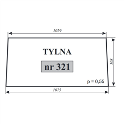 Szyba tylna PBC-360 Lubusko-347482669