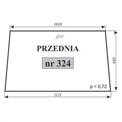 Szyba przednia MF-255 kabina POM Zamość-347484170