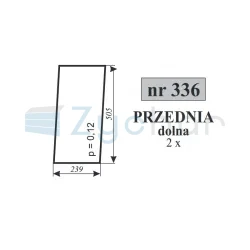 Szyba przednia dolna C-330-347485899