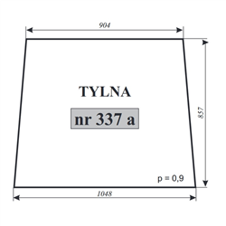 Szyba tylna T-25 Zamość-347485961