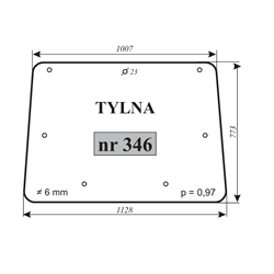 Szyba tylna Ursus 1634-347751852