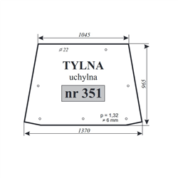 Szyba tylna Ostrówek K-163 uchylna-347485432