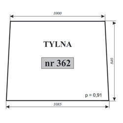 Szyba tylna T-25 Ciechocin-347486141
