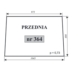 Szyba przednia T-25 kabina Ciechocin-347486143