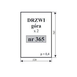 Szyba drzwi góra T-25 Ciechocin-347485806