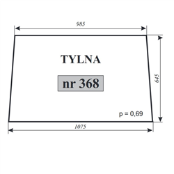 Szyba tylna MF Ciechocin-347484621
