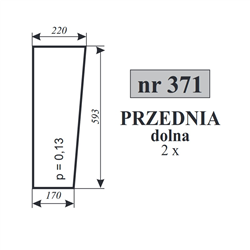 Szyba przednia dolna kabina Ciechocin-347489615