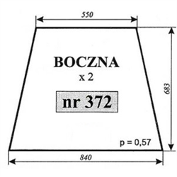 Szyba boczna kabina Ciechocin-347496597