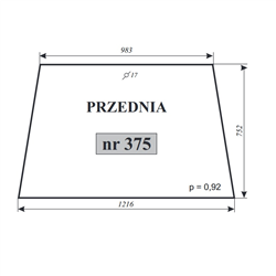 Szyba przednia C-330 kabina Smolniki Koja-347751836