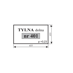 Szyba tylna MF-225 kabina Smolniki-347484164
