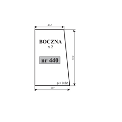 Szyba boczna FARM-MOTT 250D-347485543