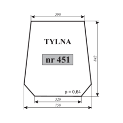 Szyba tylna Ursus 3502 st. typ-347489626