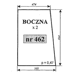 Szyba boczna 2802 ogrodnik Koja-347493698