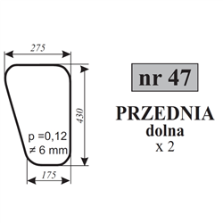 Szyba przednia dolna MTZ-347488157