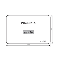 Szyba przednia C-330 kabina Kunów-347485788