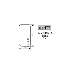 Szyba przednia dolna C-330 kabina Kunów nowy typ-347485784